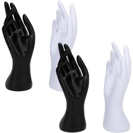 4 Pack Female Mannequin Hand Jewelry Display Holder Stand Jewelry Display