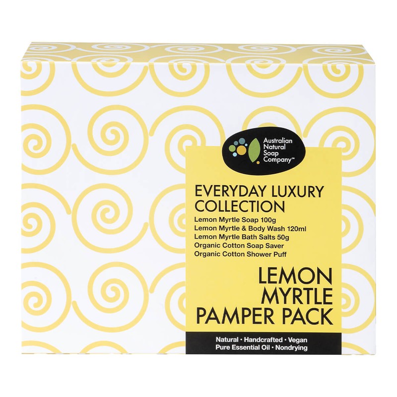 Australian Natural Soap Company Lemon Myrtle Pamper Pack, 5 Item