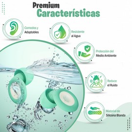 KOOTEC® Ohrstöpsel aus Silikon, Geräuschunterdrückung, SNR 28 dB, Ohrstöpsel zum Schlafen, Lernen, Arbeiten, Lesen, Schwimmen (weiß/schwarz)