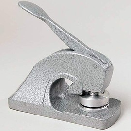 Paper Embossing Pliers with Paper Embossing Pliers for Envelopes, Invitations, Stickers, Labels. Names, Monograms or Company Names, Customisable, 38 mm, Round