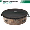 Fire Pit Cover Round for In Ground Firepit,420D Oxford Waterproof
