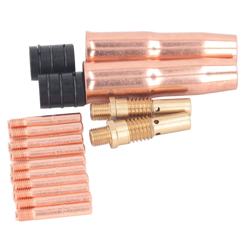 16Pcs MIG Welding Gun Accessory Kit Tip Nozzle Diffuser Adapter