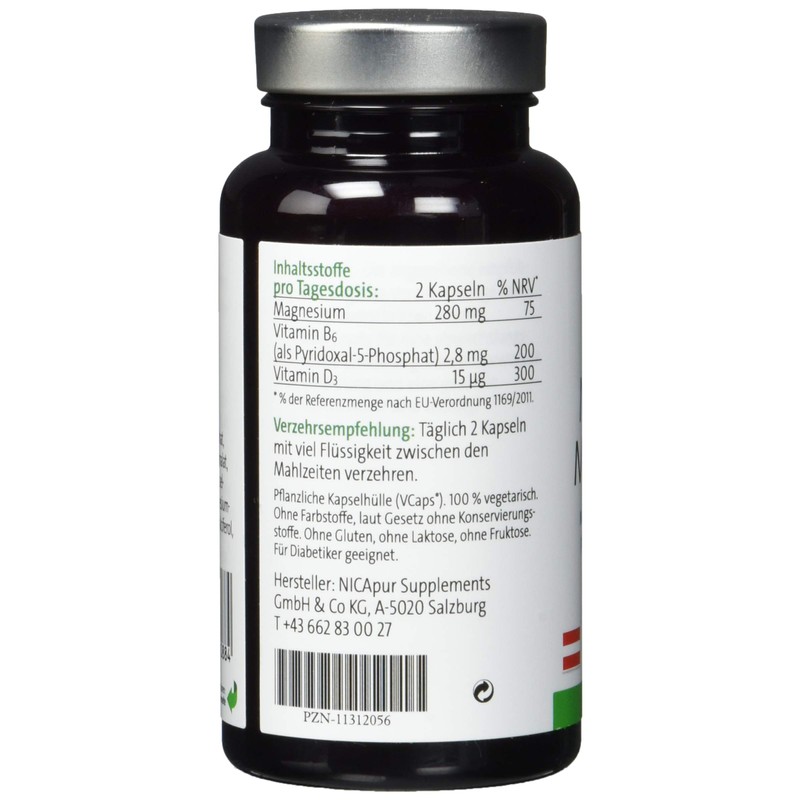 Nicapur Added Value Magnesium Capsules Pack of 60 Capsules