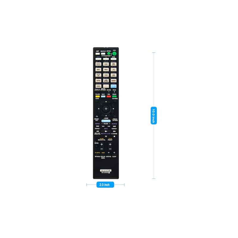 Replacement Remote Control RM-AAP078 Applicable for Sony A/V Receiver STR-DN1030