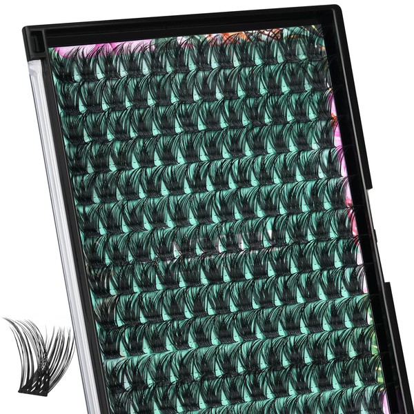 Lash Clusters Wet Look 168Pcs Eyelash Cluster Ultra-Thin Lash Band