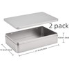 MMBOX 8.5 by 5.3 by 1.9 Inch Silver Rectangular Empty