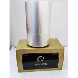 REYMON Rollo de papel aluminio texturizado para TINTES, tratamientos capilares y colorimetria, incluye un par de guantes y un gorro térmico.Medidas 15 cm de ancho x 65 metros