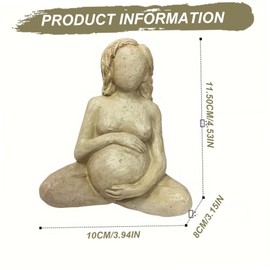 Pregnant Women Sculpture New Mom Gifts, Creative Resin Meaningful Pregnant Women Statues for Home Decor-
