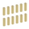 YOKIVE Pack of 50 M2.5 Spacers, Brass Hexagonal PCB Spacer