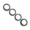 4pcs AC Switch Ring Aluminium Alloy Stylish Rustproof Center Console