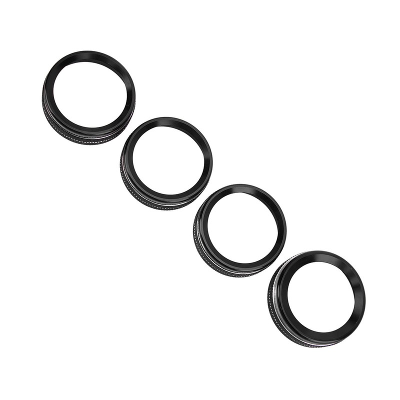 4pcs AC Switch Ring Aluminium Alloy Stylish Rustproof Center Console