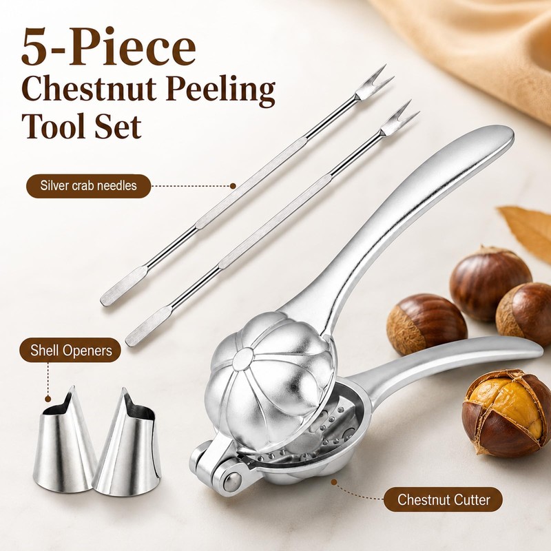 Chestnut Cutter Tool Chestnut Peeler Aluminum Alloy Chestnut Opener Cracker