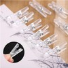 JJiaoLinin Spring Hanging Clips, Pack of 100 Mini Clips, Transparent