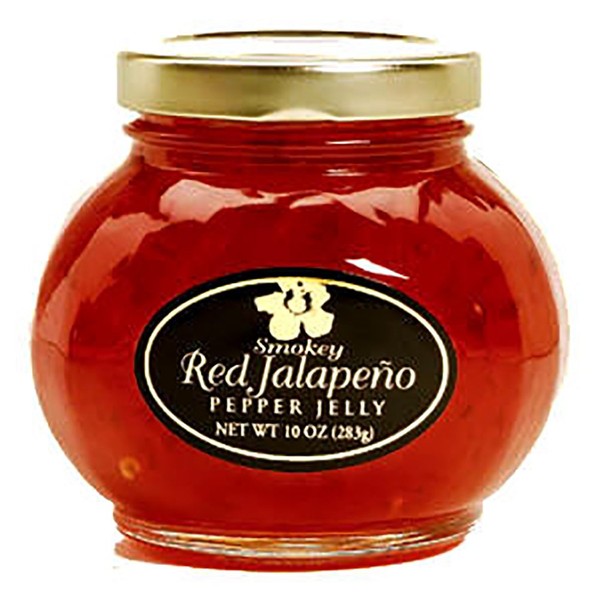 Aloha From Oregon Smokey Red Jalapeno Pepper Jelly in a 10-Ounce Glass Jar
