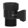 G1/2 Shut Off Valve Brass Water Control Valve Black Shower