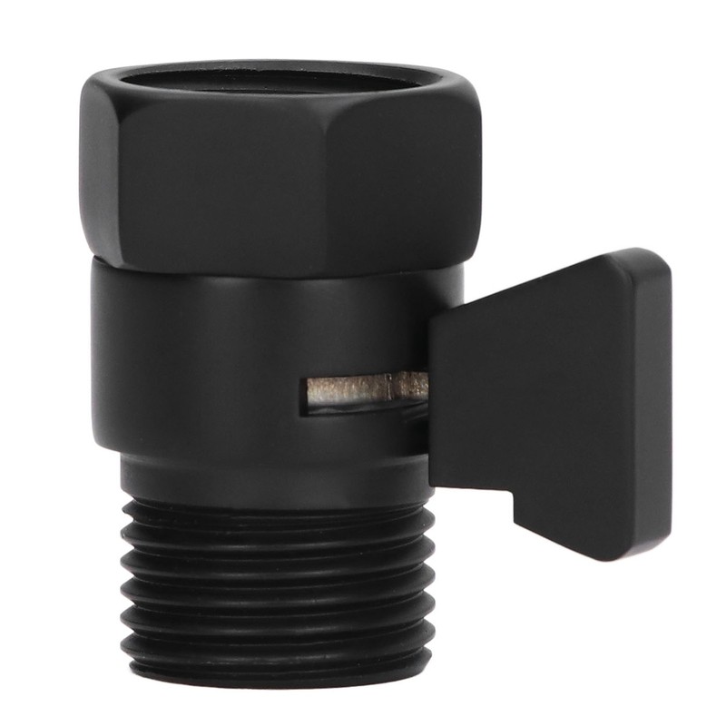 G1/2 Shut Off Valve Brass Water Control Valve Black Shower