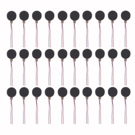 AEDIKO 30pcs Mini Vibration Motors 10x3mm Flat Coin Button-Type Vibrating Motor 12000rpm DC 3V Self Adhesive Vibration Motor for DIY Mobile Cell Phone Pager Tablet Toys