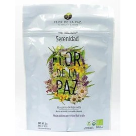 Flor Paz Orgánico Relajante Serenidad Infusión Toronjil Manzanilla Lavanda Cafeína Hoja Suelta 27g