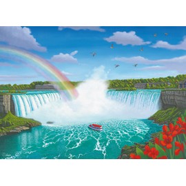 Ravensburger Niagara Falls 1000 Piece Jigsaw Puzzle | Captivating Waterfall Views | Seamless Piece Fit | Premium Construction