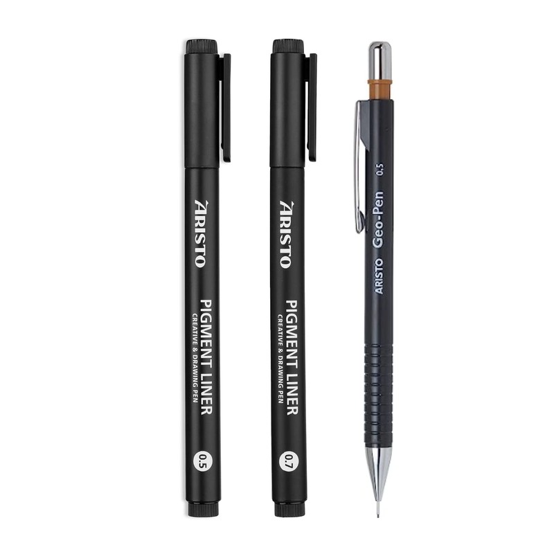 Aristo AR80078 Quick Adjustment Compass 9-Piece School Set (Compass with