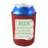 Beer Proof Collapsible Can Coolie Burgundy