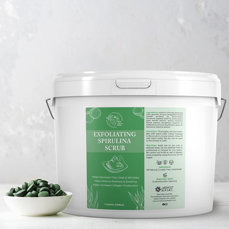 Exfoliating Spirulina Scrub - 128oz - Rosemary