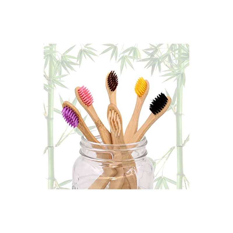 11 cepillos de dientes de bambú biodegradables