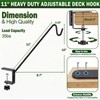 GESTONE 11 Inch Deck Railing Plant Hanger,2 Pack Deck Hooks