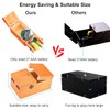 Calary Useless Box Turns Itself Off In Wooden Storage Box