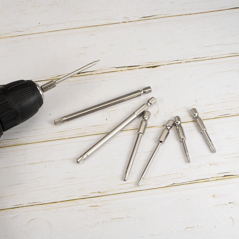 QUARKZMAN Security Torx Bit 1/4 Inch Hex Shank 2 Inch