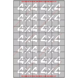 Paint Masks Plus SCL1005W 4X4 Scale Water Based Vinyl Masking/ Stencil Kit