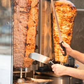 Handheld Meat Catcher Pan Rotisserie Meat Shovel for Doner Kebab Machine, Shawarma Grill, shawarma Machine, shawarma Machine for Home, gyro Machine, rotisserie Machine, Vertical Rotisserie