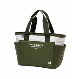 Coq Sportif Golf LG5FTT41L Women's Cart Bag, Round Bag, Simple, Outer Pocket, D-Ring, Golf, KH00 (Khaki)