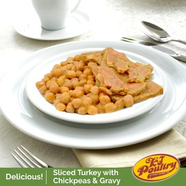 KJ Poultry Kosher Ready Meals - Turkey Shwarma, MRE Meat Meals Ready to Eat, Gluten Free, Halal, (1 Pack) Prepared Entree Fully Cooked, Shelf Stable Microwave Dinner, Travel, Military, Camping