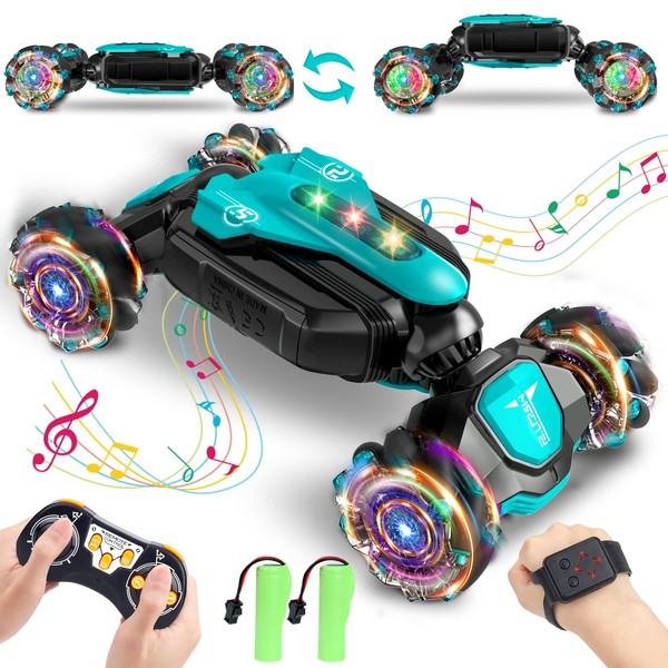 Remote Control Cars Toys for 6-12 Year Old Boys Girls, Boys Toys Age 6-12 RC Car Gifts, 2.4Ghz All Terrains Twist RC Stunt Hand Controlled Car, Kids Toys Christmas EVE Gifts for Kids Present for Boy
