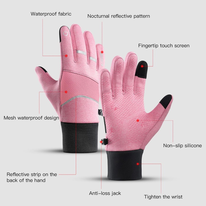 KynciLOR Womens Winter Gloves Mens Thermal Gloves with Touchscreen Fingers