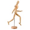 XUBX Wooden Link Doll, 33 cm Wooden Doll, Human Body