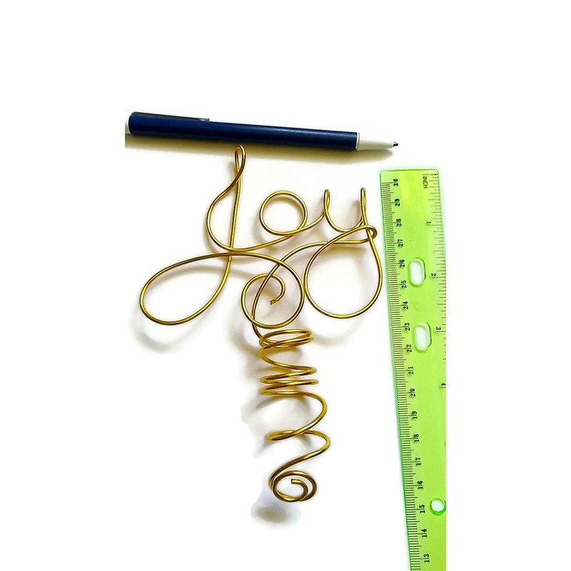 Mini Joy Wire Word Tree Topper For Small Trees