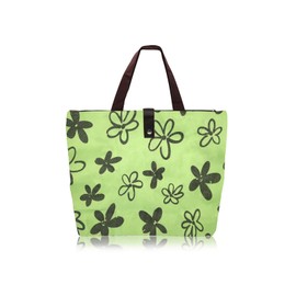 WisePoint Reusable Shopping Bags, Oxford Foldable Shopping Bag Grocery Tote Bags, Lightweight Tote Bag with Zipper (green)