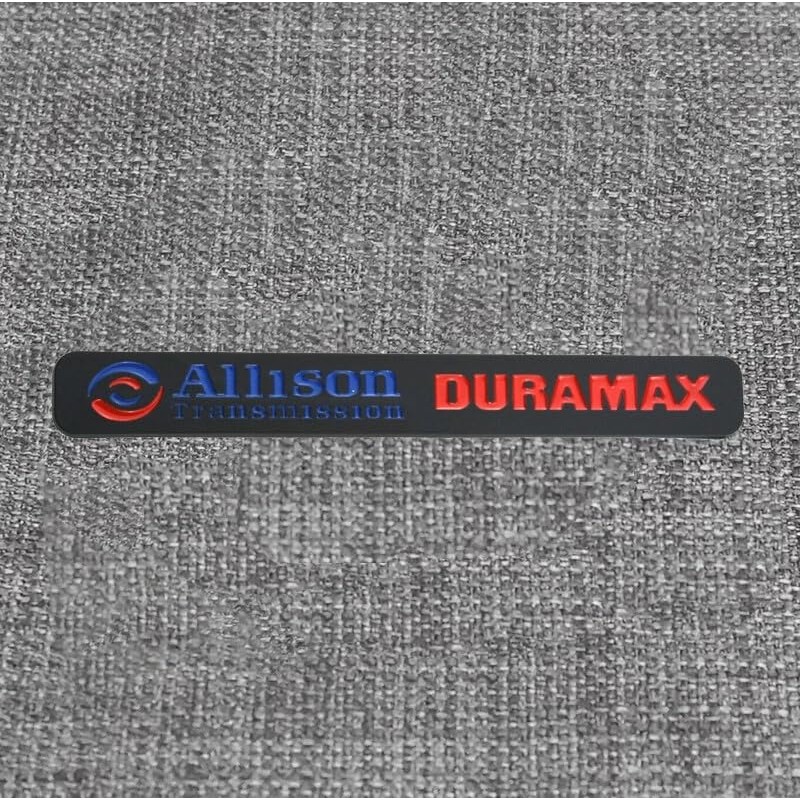 2Pcs Allison Transmission Emblems Hood 3D Nameplate Badge Letter Compatible