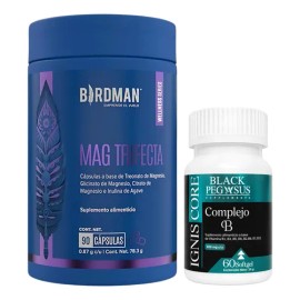 Kit Mag Trifecta 90 Cáps. Birdman + Complejo B Black Pegasus