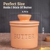 PriorityChef Butter Crock with Lid, On Demand Spreadable Butter, French