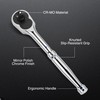 WORKPRO 3-Piece Ratchet Set, Quick Release Reversible, 72-Tooth, 1/4", 3/8",