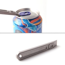 Hamans EDC Pry Bar Titanium Prybar Mini Multi Tool Titanium 3.74“ Package/Can Opener for Everyday Carry Portable Lightweight