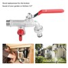 90 Degree Double Valve Water Tap 1/2" Brass Faucet Home