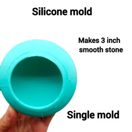 Mandala Stone Silicone Molds, Mandala art Silicone mold, mandala dotting art molds rock painting mold (3 inch (1 mold))