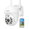 Hiseeu Pan/Tilt/Zoom Security Camera,WHD205,5MP Outdoor Wireless Surveillance Camera, Floodlights Full