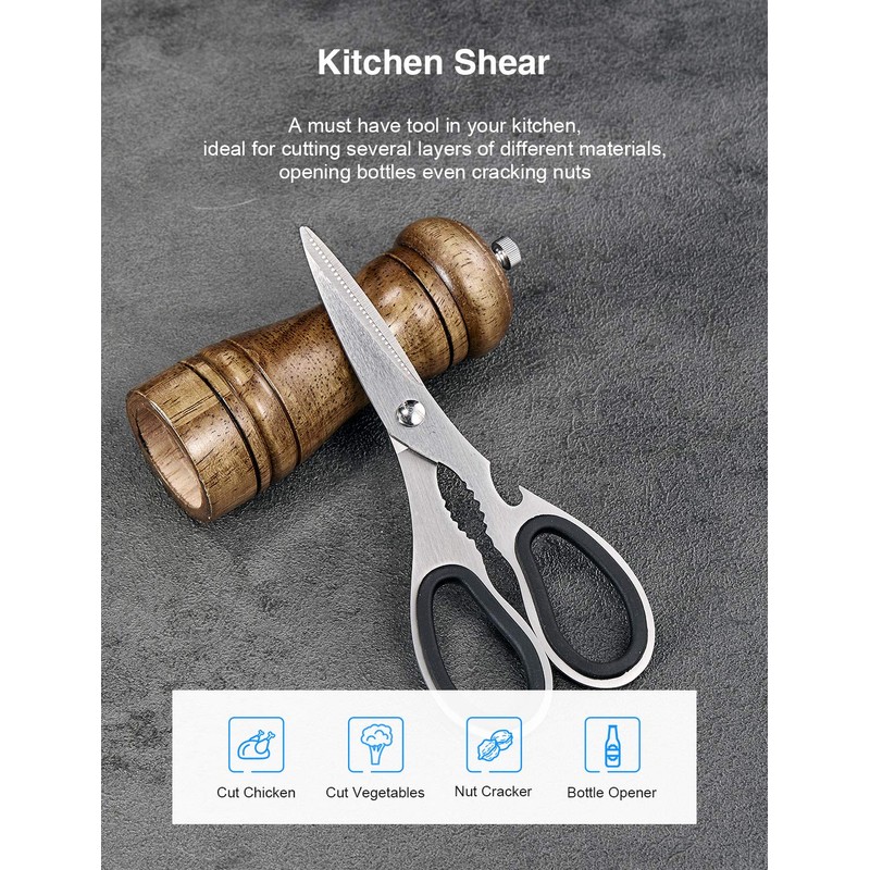 Knife Set, 14 PCS High Carbon Stainless Steel Super Sharp