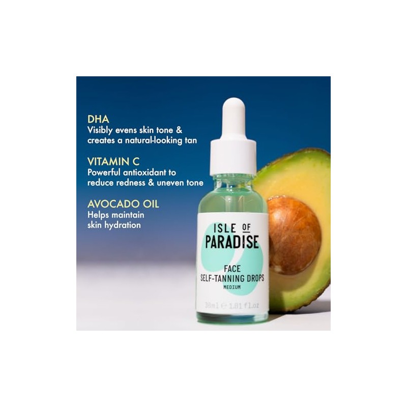 Isle of Paradise Self Tanning Drops, Medium (Golden Glow) -