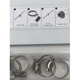 Emergency Pipe Repair Clamp Kit-Pipe Patch Pro;20 Pack,Sealant for Water Leaks; Quick leak Fix for 1/4"-1 1/4" Copper, Plastic,Metal,Straight,Elbows.For Pin Holes,Small Splits.No Water Shut off needed